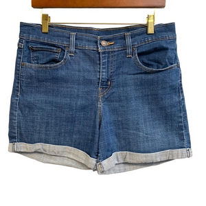 Levi Women Jean Shorts‎ Blue Size 29